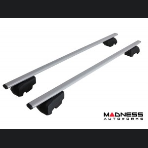 Alfa Romeo Stelvio Roof Rack Cross Bars - for models w/ factory roof rails - Silver - Starlock